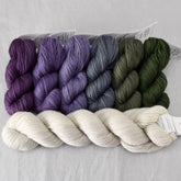 Haven Gradient and White Peppercorn Yummy 2-Ply - Shawl Set