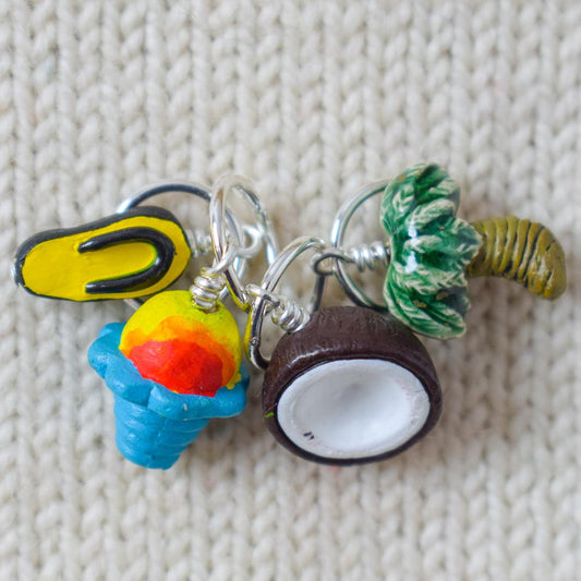 Tropical Vacation Stitch Markers