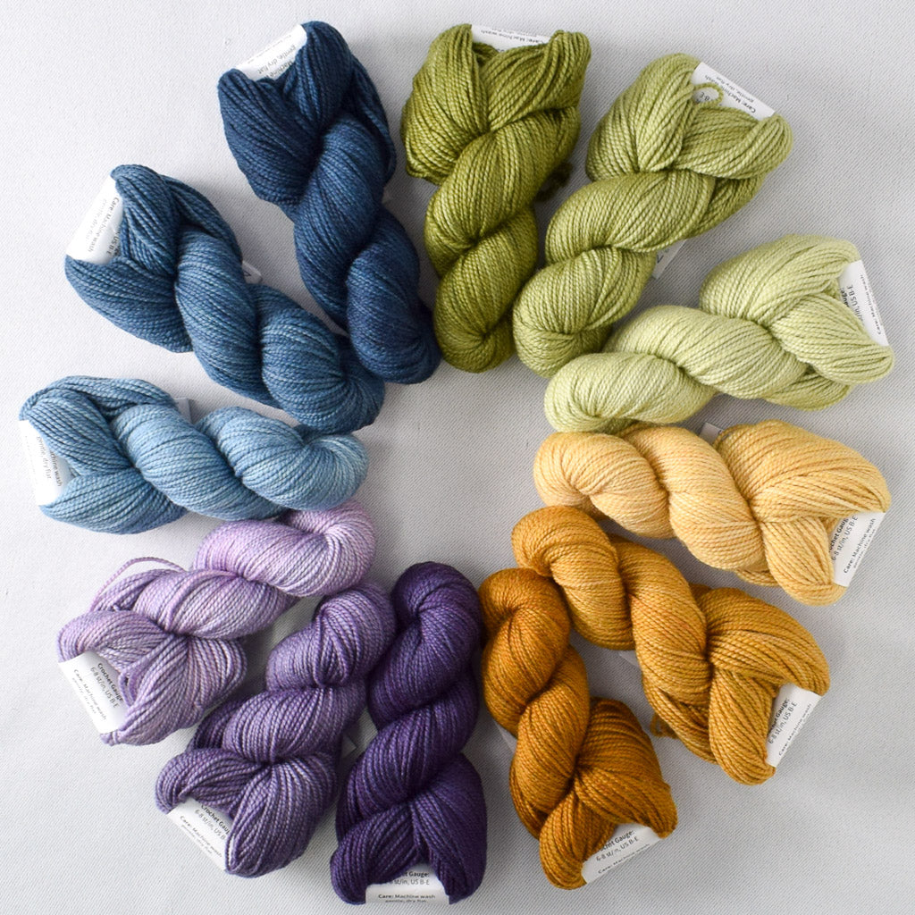 Herb Garden, Old Gold, Eternity, Vineyard A - Miss Babs Crown Wools Set