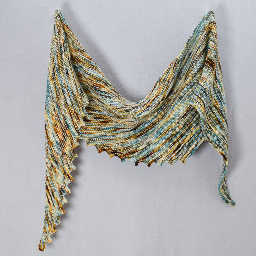 Hitchhiker Shawl in Lost Treasure Yowza