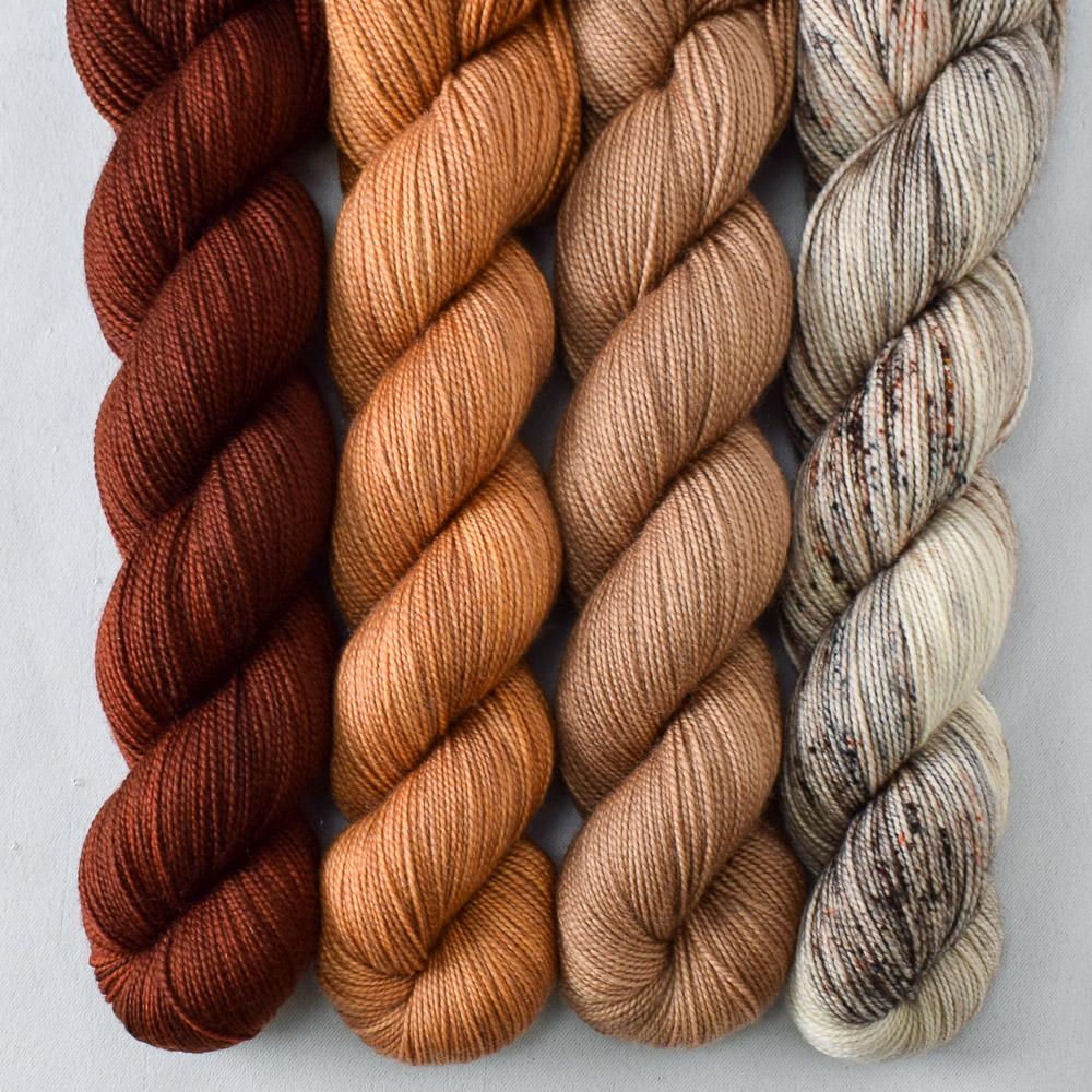 Honeycake, Milk Chocolate, Rock Sparrow, Russet - Miss Babs Yummy 2-Ply Quartet