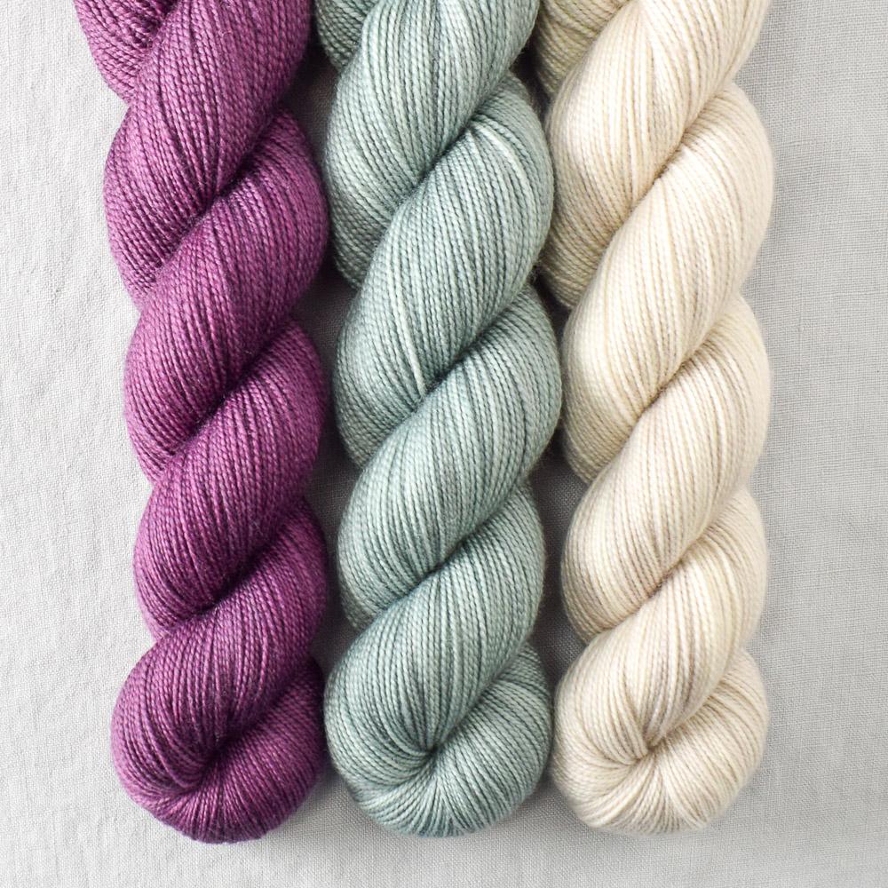 Japanese Maple, Oak Moss, Plover - Miss Babs Yummy 2-Ply Trio