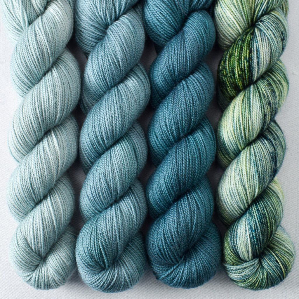Juniper, Oregon Mist, Pacifica, Watery Tart - Miss Babs Yummy 2-Ply Quartet