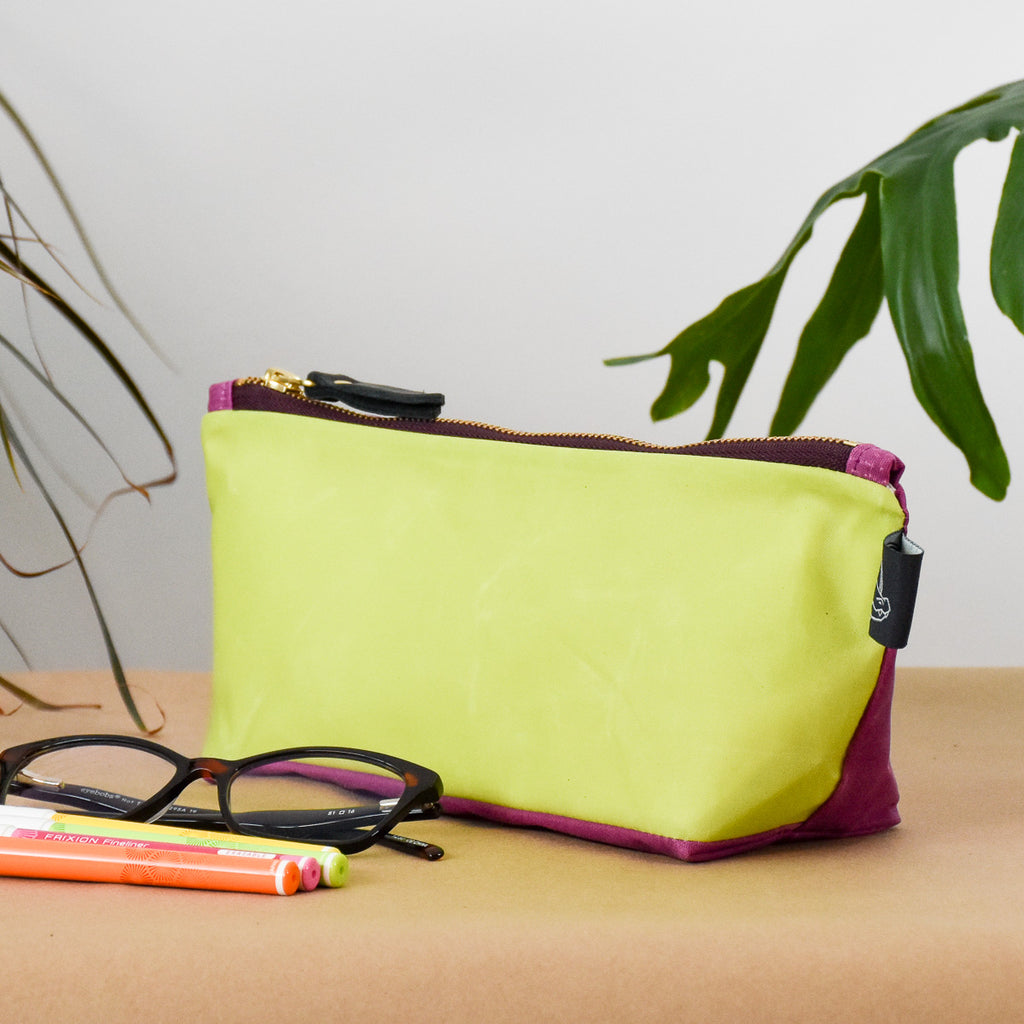 Kiwi and Deep Fuchsia Bag No. 1 - The Essentials Bag