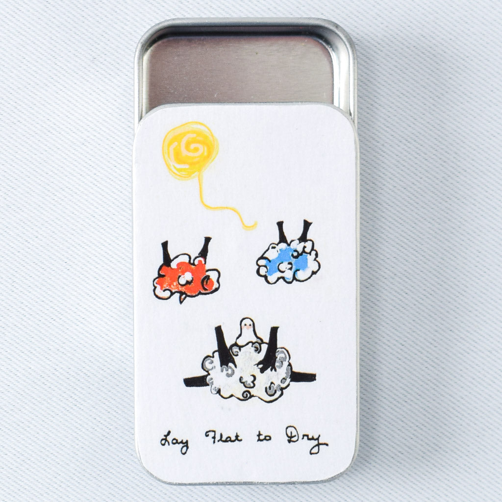 Knitbaahpurl Lay Flat to Dry Notions Tin - Miss Babs Notions