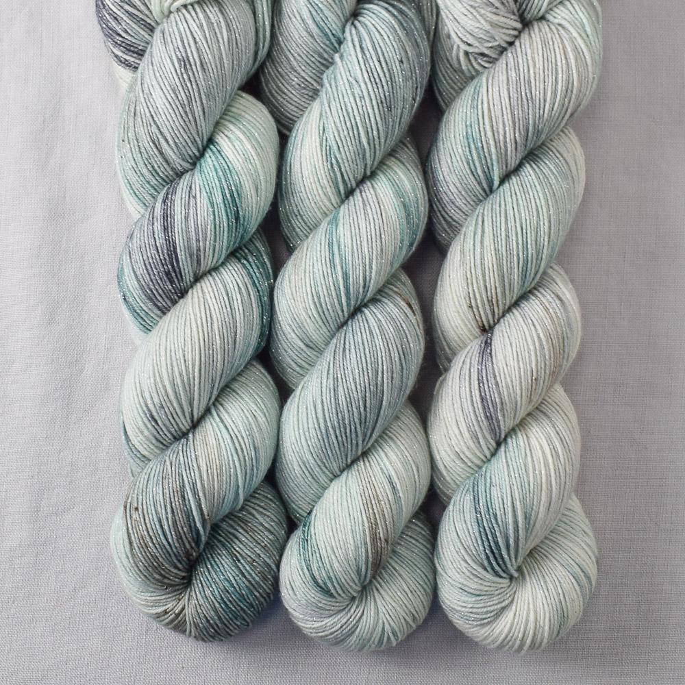 Krill - Miss Babs Estrellita fingering weight superwash merino and Lurex yarn