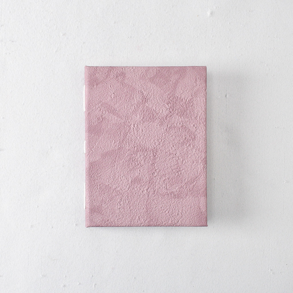 Small Handmade Journal with Lavender Textured Cover