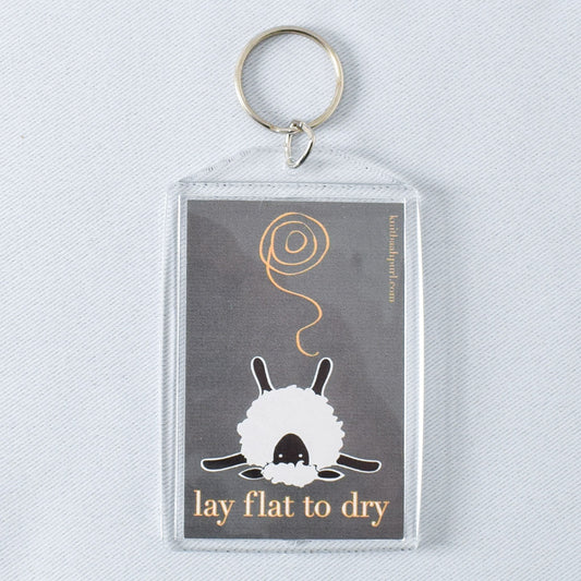 Lay Flat to the Dry Key Chain - Miss Babs Notions