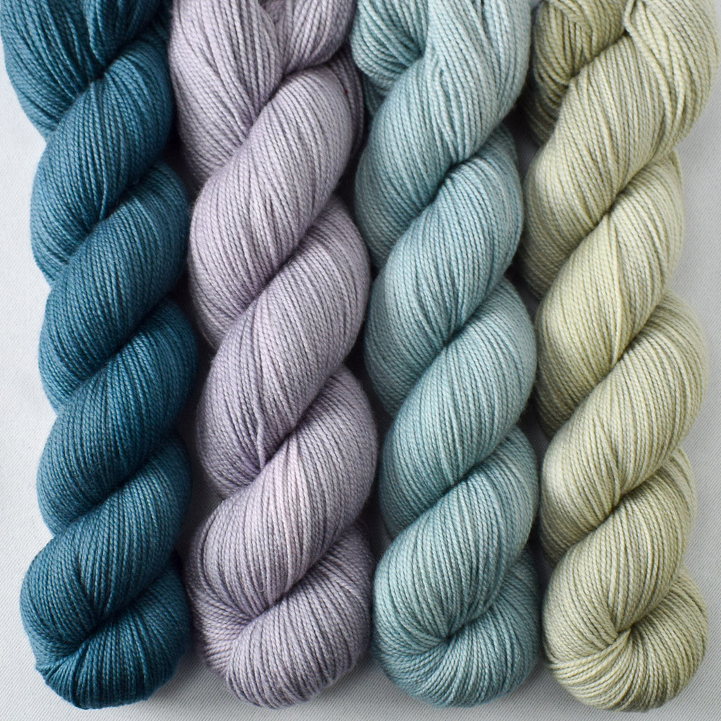 Leaves, Oregon Mist, Provence, Suspense - Miss Babs Yummy 2-Ply Quartet