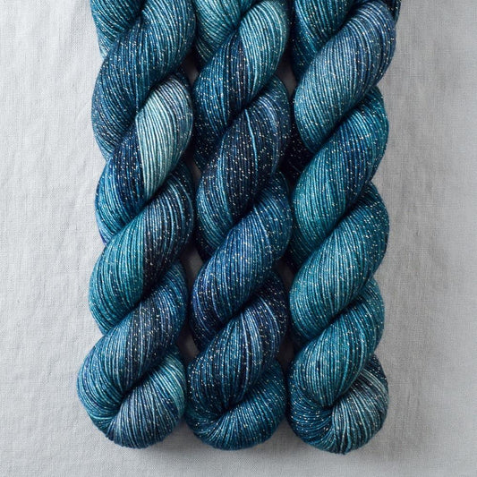 Let's Do This - Miss Babs Estrellita fingering weight superwash merino and Lurex yarn