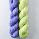 Light Clematis, Spring Lettuce - Miss Babs 2-Ply Duo