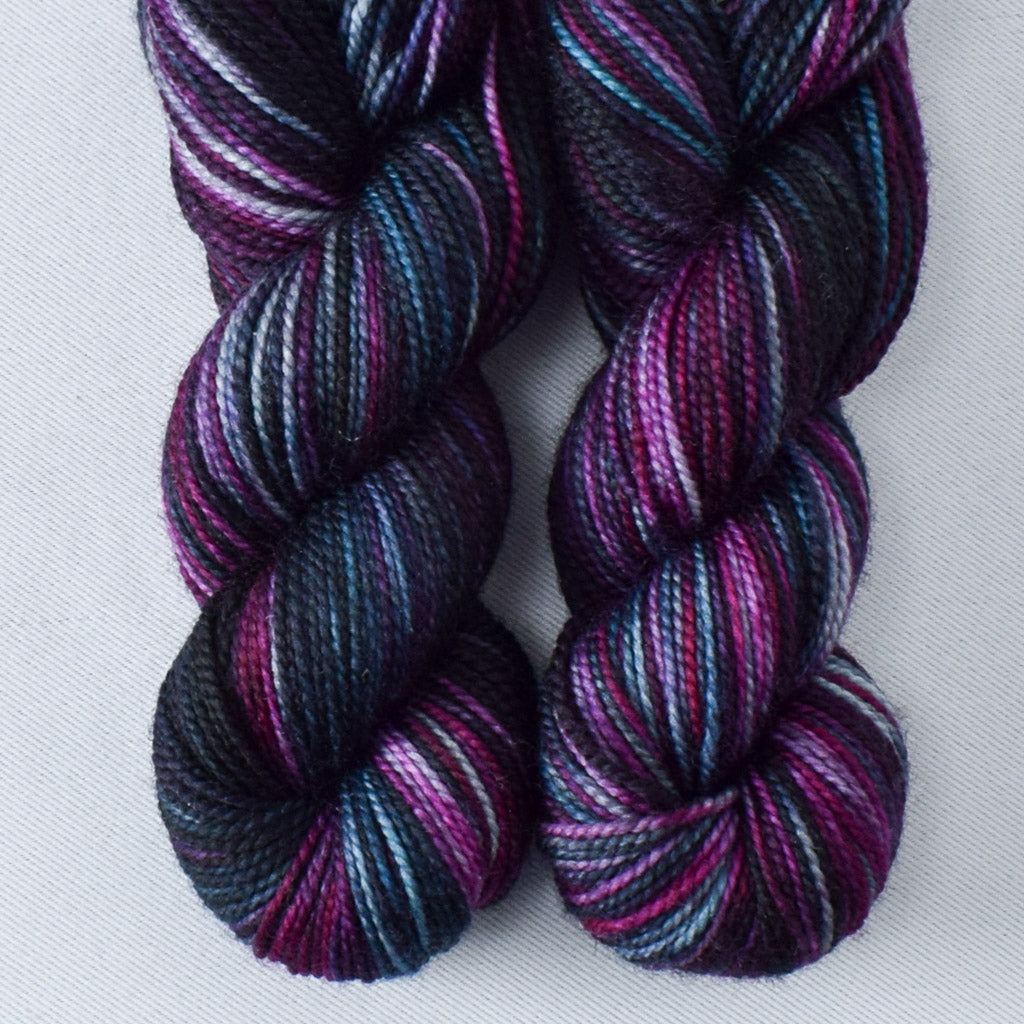 Lights Out - Miss Babs Yummy 2-Ply Toes superwash Merino wool yarn