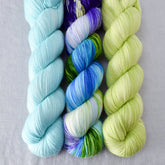 Light Turquoise, South Beach, Spring Lettuce - Miss Babs Yummy 2-Ply Trio