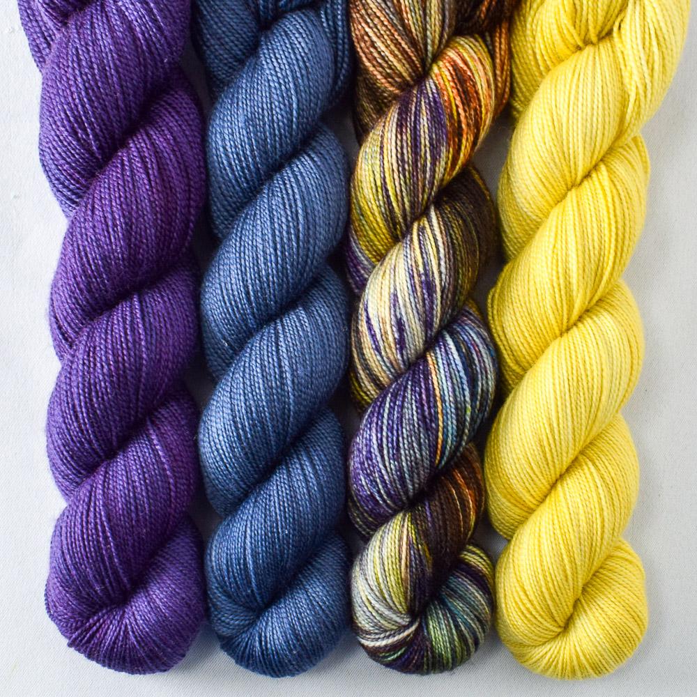 Lilacs, Olive Jade, Outstanding, Stowaway - Miss Babs Yummy 2-Ply Quartet