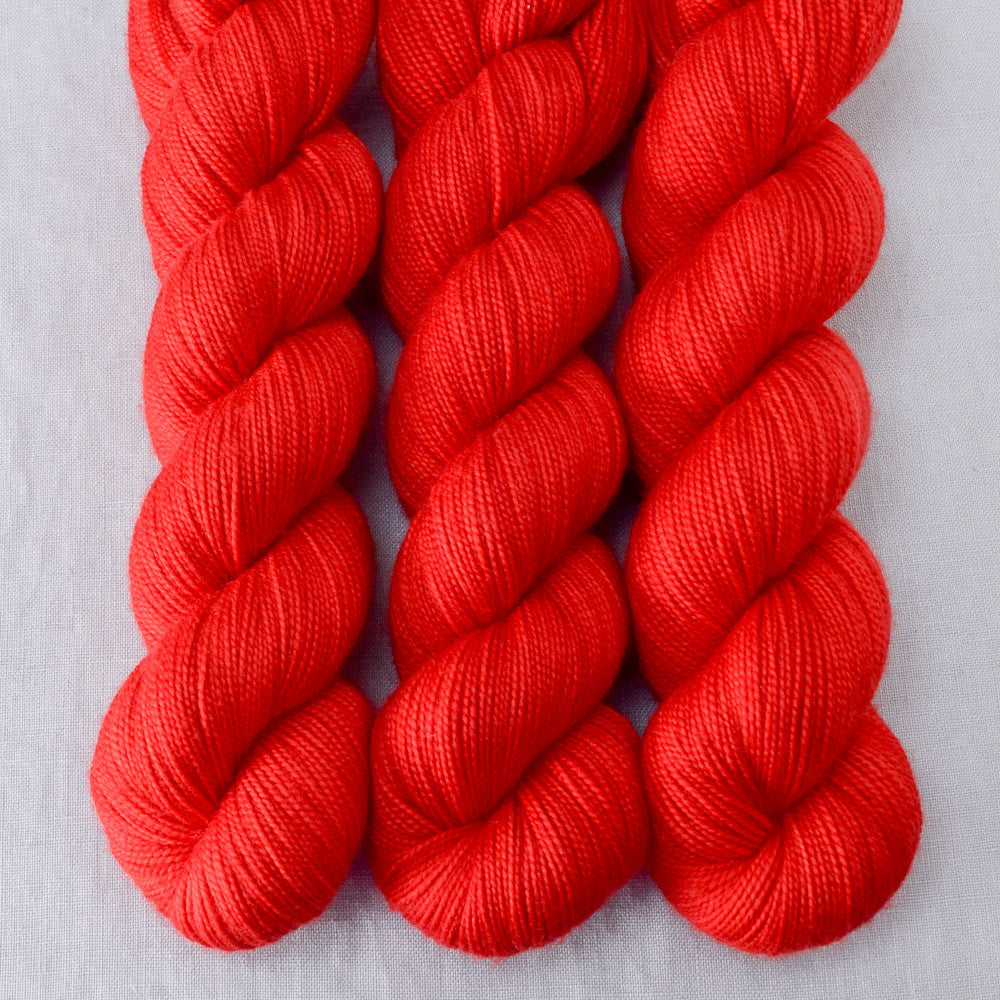Little Red - Miss Babs Yummy 2-Ply superwash Merino wool yarn
