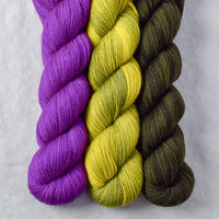 Lobster Legs, Swamp Thang, Violaceous - Miss Babs Yummy 2-Ply Trio