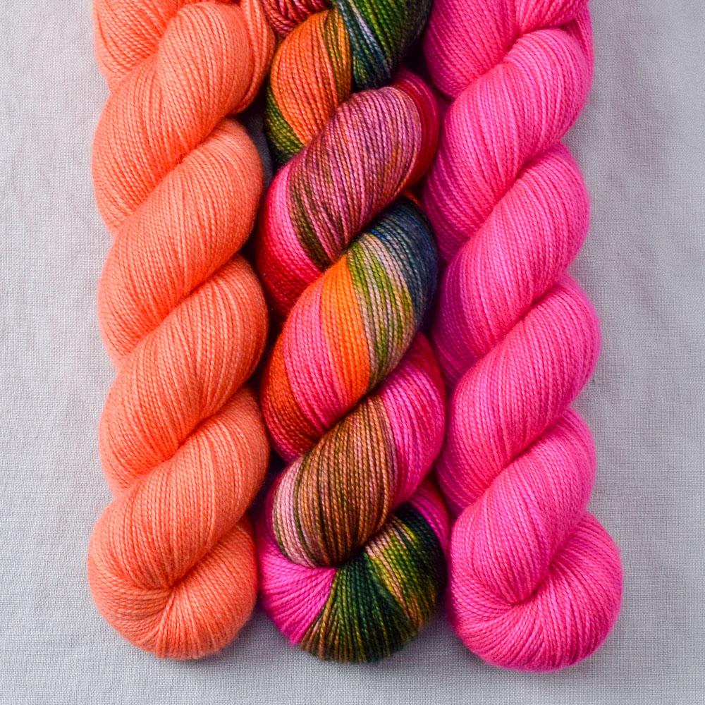 Mad Hatter, Muchness, Spicy Papaya - Miss Babs Yummy 2-Ply Trio