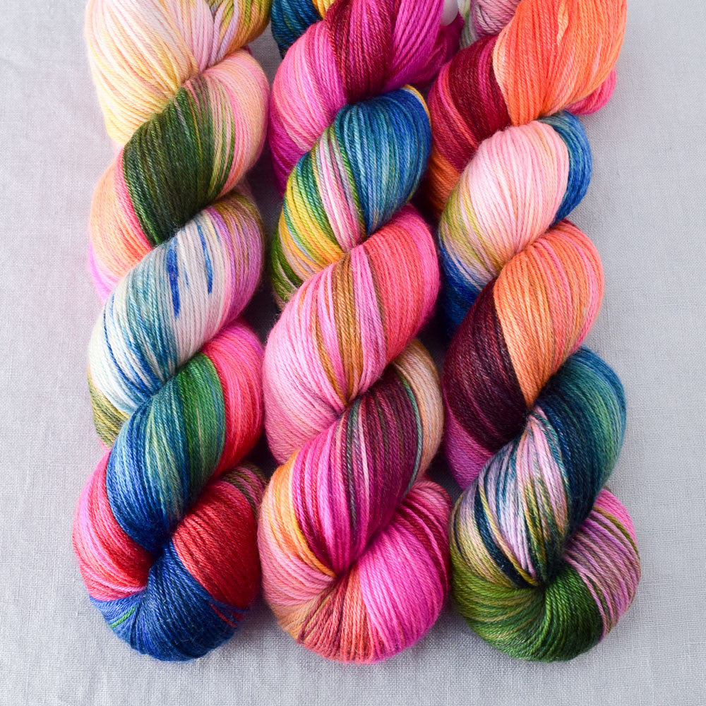 Mad Hatter - Miss Babs Tarte wool blend sock yarn