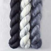 Magnesite, Obsidian, Pewter - Miss Babs Pillowy Cowl Set