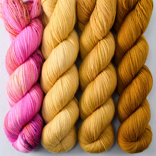 Make Believe, Billy Button, Filigree, Old Gold - Miss Babs Yummy 2-Ply Quartet
