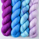 Marine, Picture Perfect, Violaceous, World in a Book - Miss Babs Yummy 2-Ply Quartet