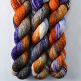 Mayhem - Miss Babs Estrellita fingering weight superwash merino and Lurex yarn