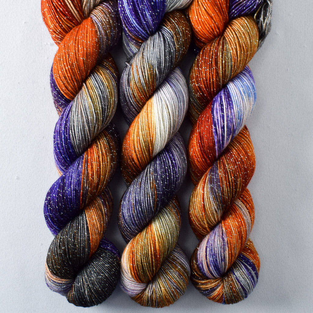 Mayhem - Miss Babs Estrellita fingering weight superwash merino and Lurex yarn