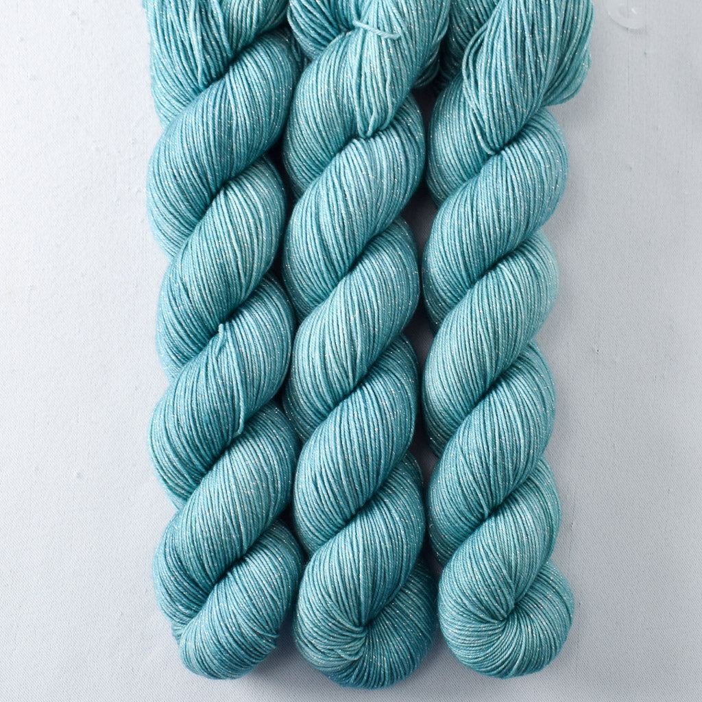 Meteors - Miss Babs Estrellita fingering weight superwash merino and Lurex yarn