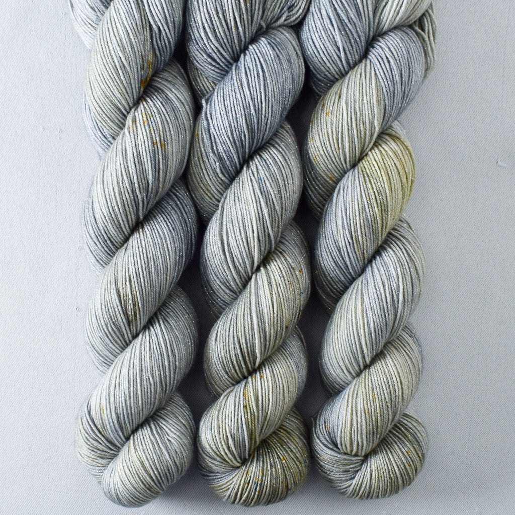 Migration - Miss Babs Estrellita fingering weight superwash merino and Lurex yarn