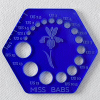 Miss Babs Needle Gauge Blue - Miss Babs Notions