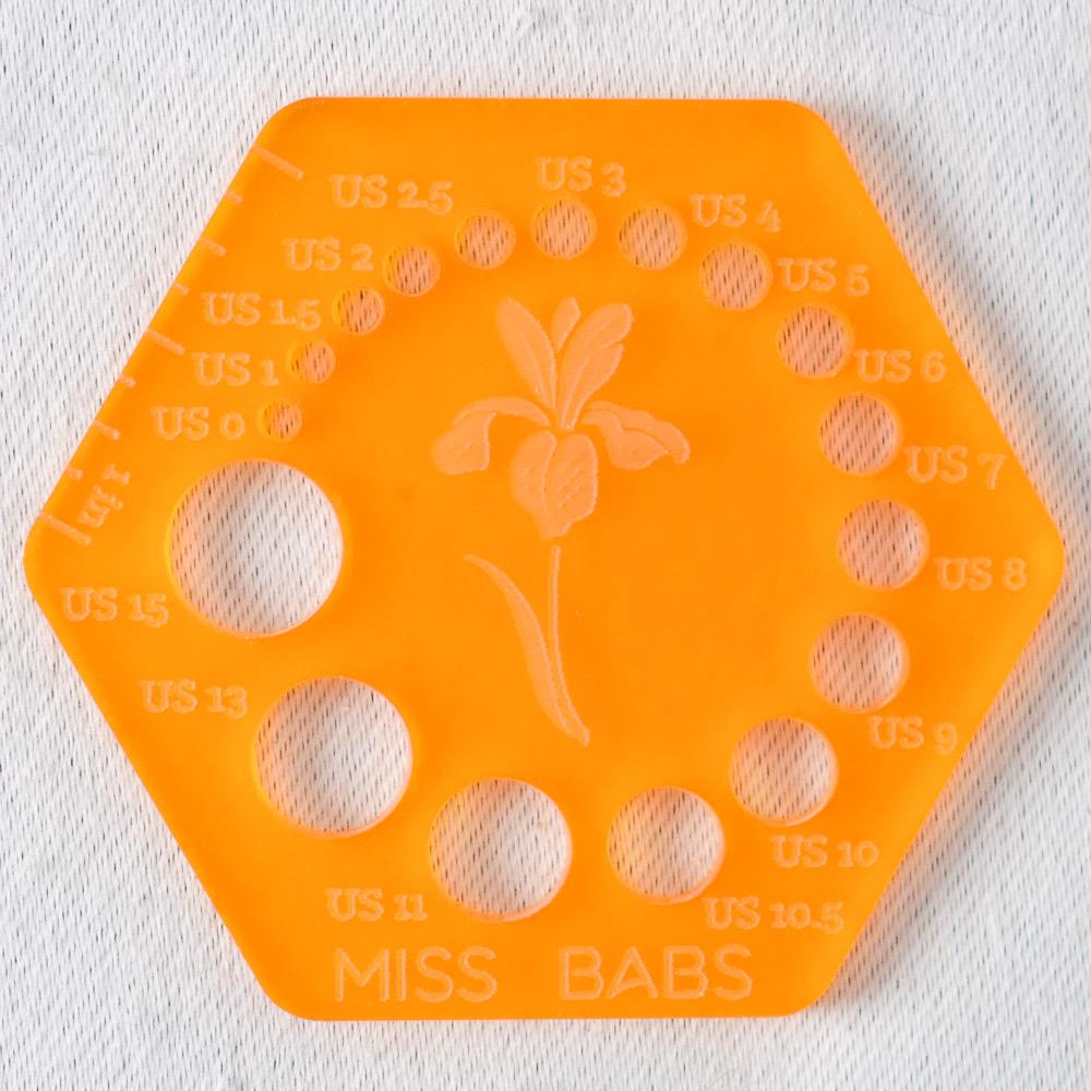 Miss Babs Needle Gauge Number 3-- Orange - Miss Babs Notions