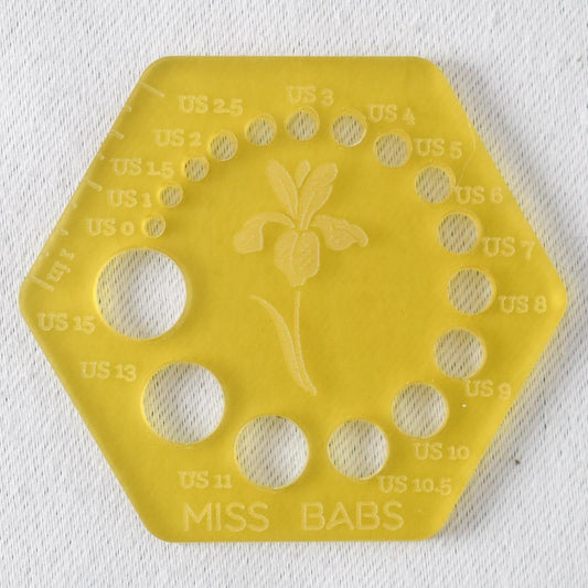 Miss Babs Needle Gauge Number 4 -- Yellow - Miss Babs Notions