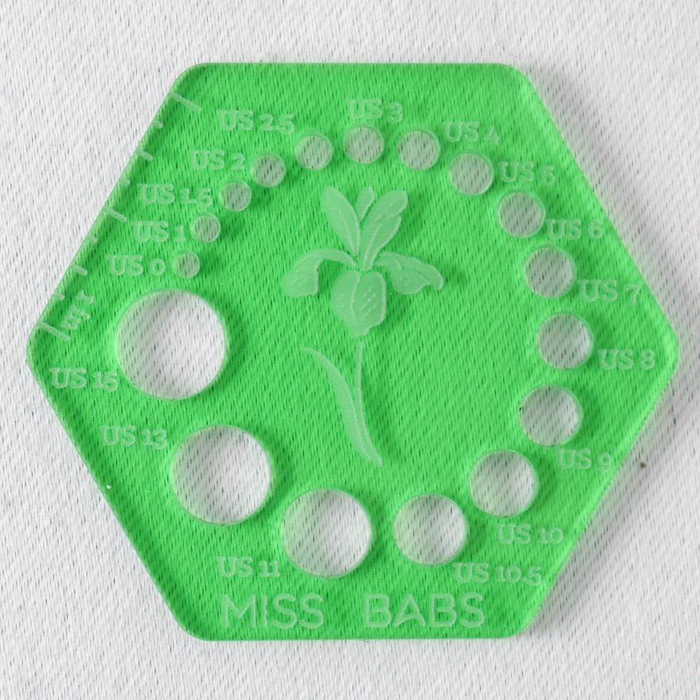 Miss Babs Needle Gauge Number 5 -- Green - Miss Babs Notions
