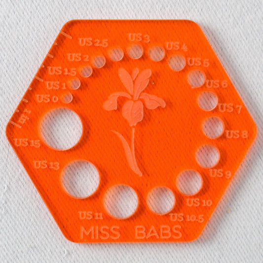 Miss Babs Needle Gauge Orange - Miss Babs Notions