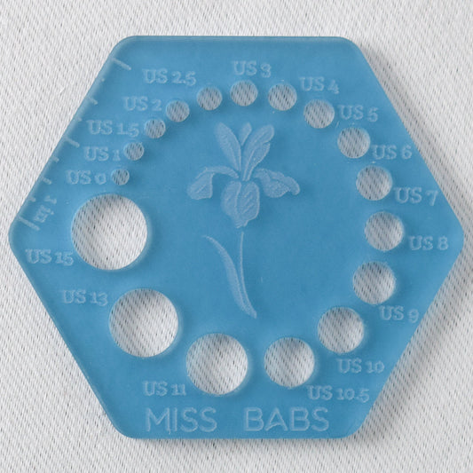 Miss Babs Needle Gauge Peacock - Miss Babs Notions