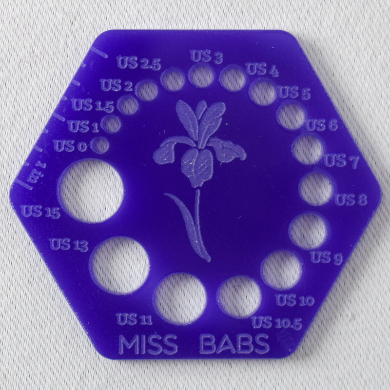 Miss Babs Needle Gauge Purple - Miss Babs Notions