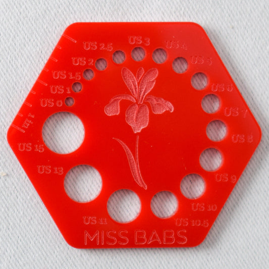 Miss Babs Needle Gauge Red - Miss Babs Notions