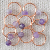 Amethyst Stitch Markers