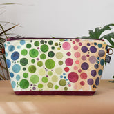 Burgundy with Multi Bubbles Bag No. 5 - The Large Zip Project Bag