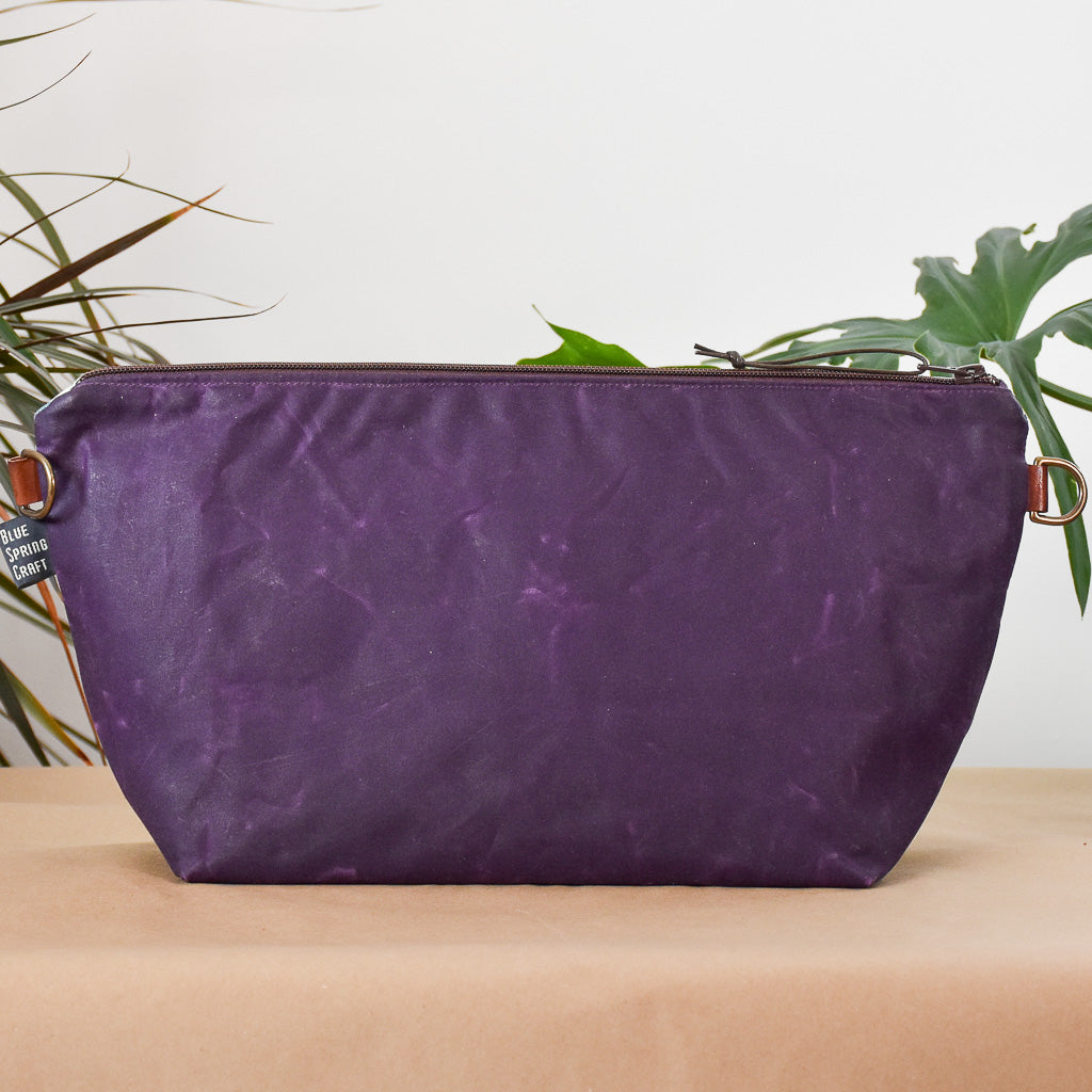 Purple with Multi Bubbles Bag No. 5 - The Large Zip Project Bag