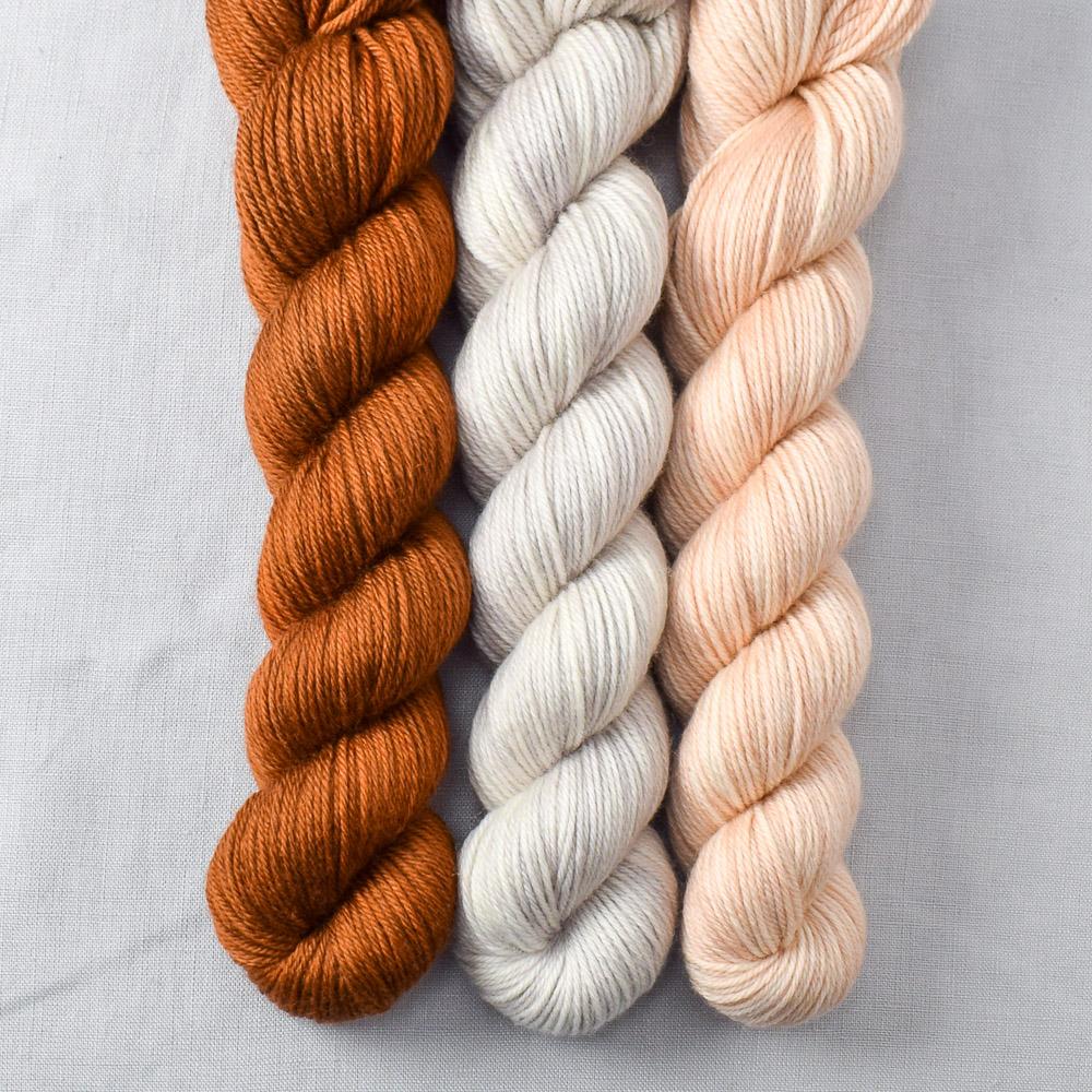 Muslin, Roasted Pumpkin, White Peppercorn - Miss Babs Yowza Mini Trios
