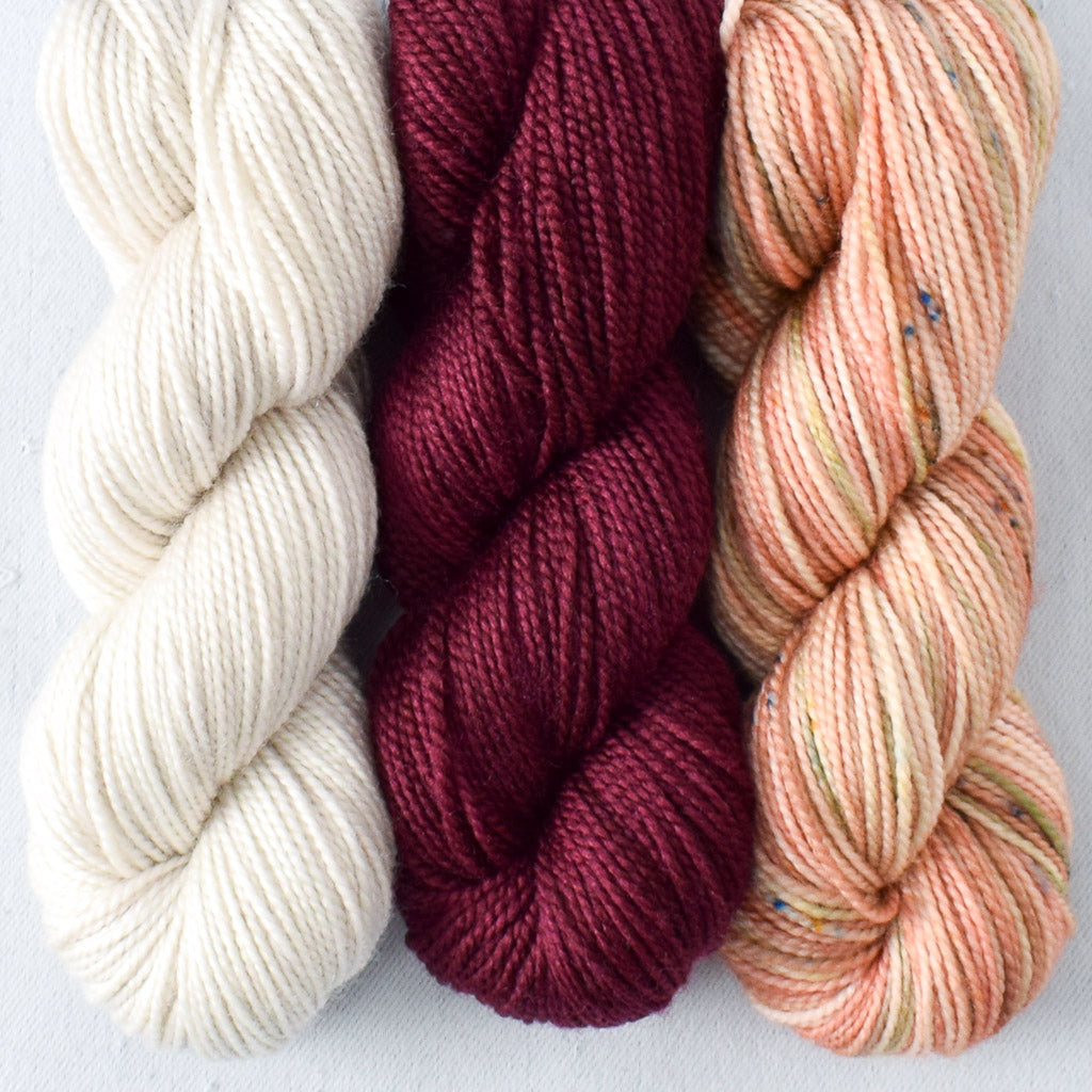 Mystery Gnome Set: White Peppercorn, Bloodstone, Rosy Finch - Miss Babs Toe Trio