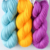 Mystery Gnome Trio: Blu Sno Cone, Squash Blossom, Balloon Animals - Miss Babs Toe Trio