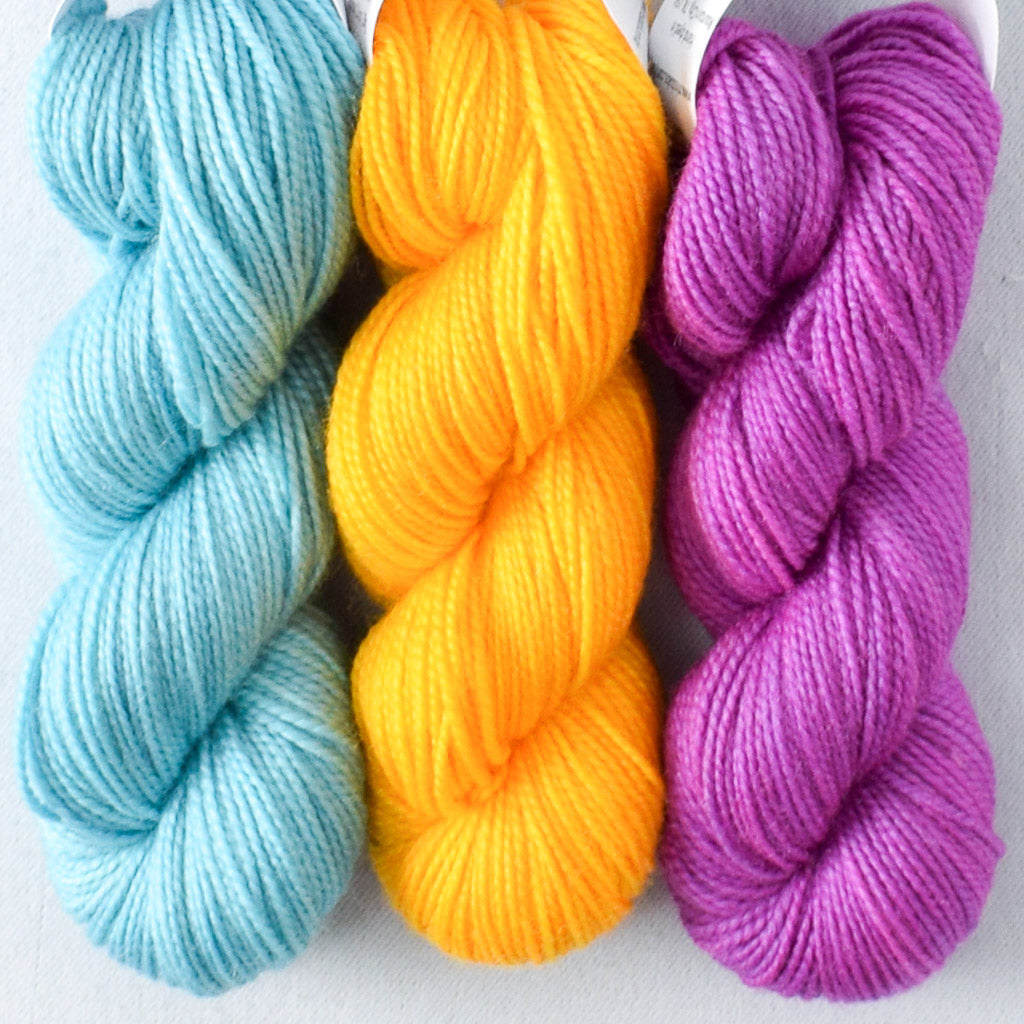 Mystery Gnome Trio: Blu Sno Cone, Squash Blossom, Balloon Animals - Miss Babs Toe Trio