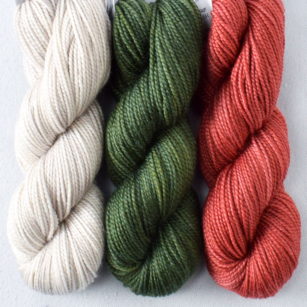 Mystery Gnome Trio: Flurries, Sempervirens, Sapsucker - Miss Babs Toe Trio