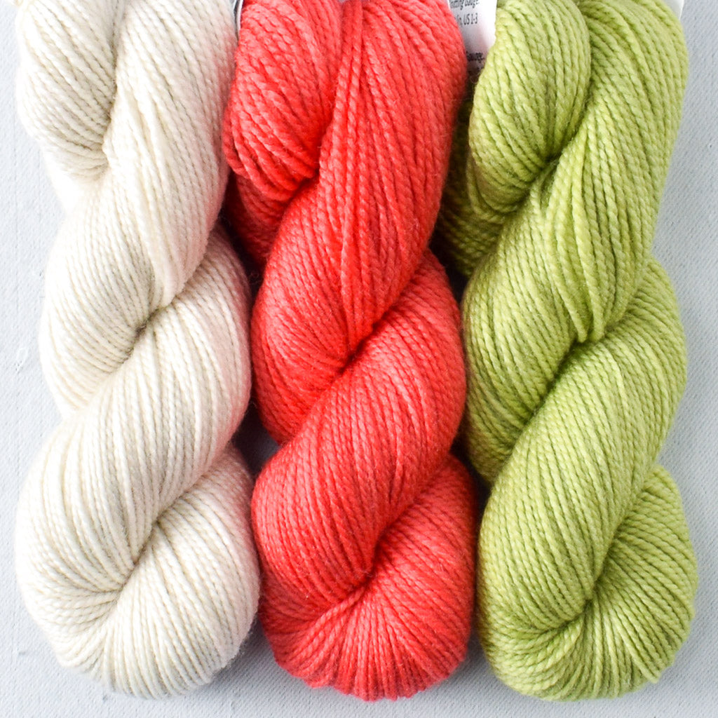 Mystery Gnome Trio: Plover, Coral, Iantha - Miss Babs Toe Trio