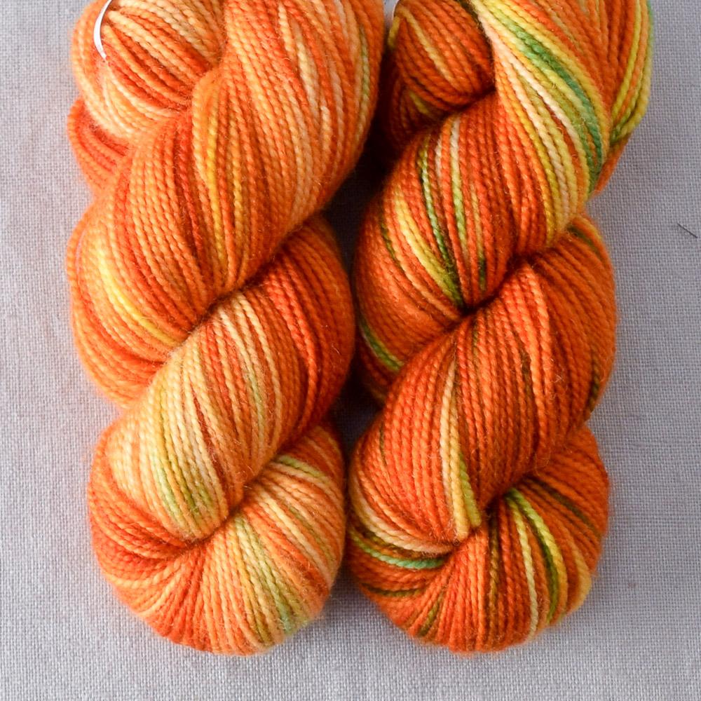 Nasturtiums - Miss Babs Yummy 2-Ply Toes superwash Merino wool yarn