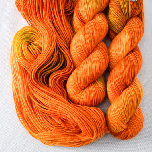 Nasturtiums - Miss Babs Laurel Falls yarn