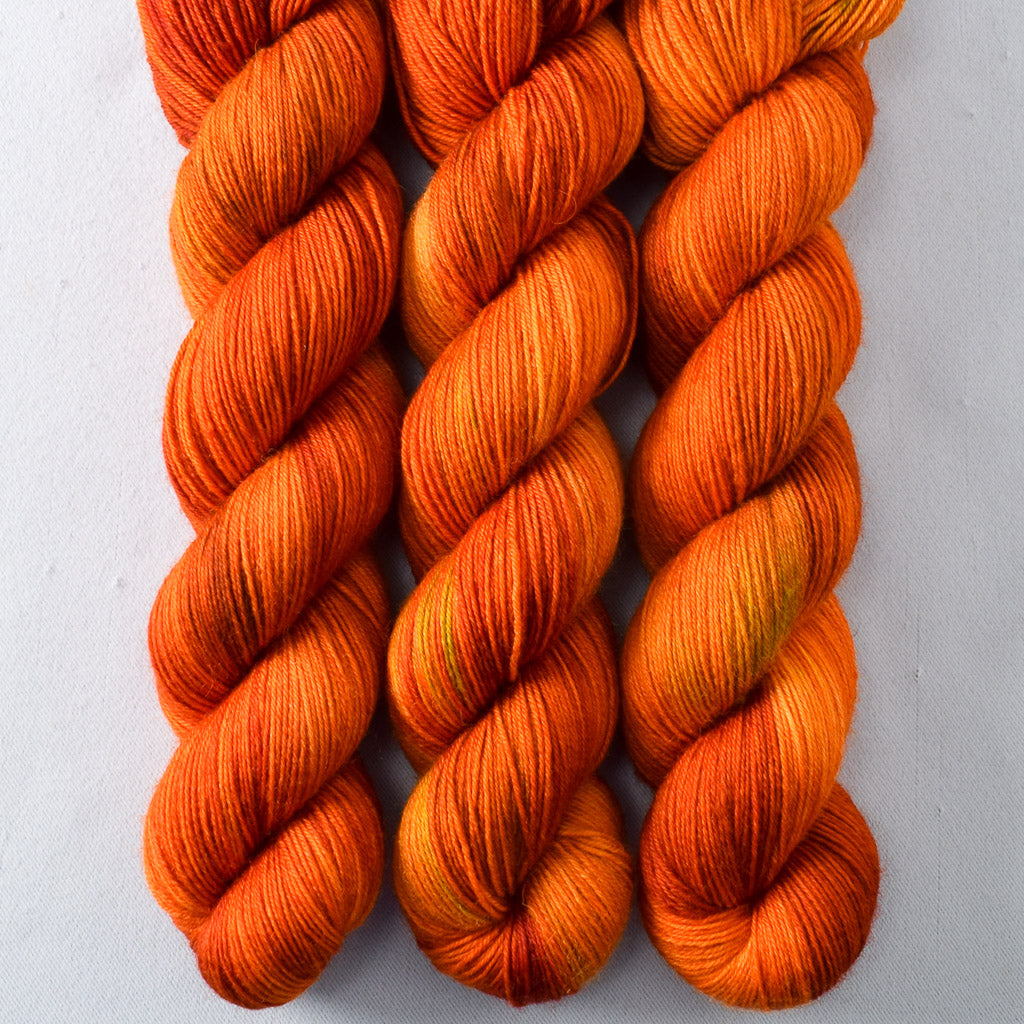 Nasturtiums - Miss Babs Katahdin 437 superwash BFL wool yarn
