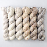 Neutral with White Peppercorn - Miss Babs Lace and Fade Boxy Set